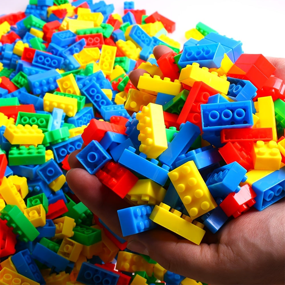 1200pcs Children's Educational Small Grain Building Blocks, Puzzle Toys, Plug-in Building Blocks, Suitable for Thanksgiving, Halloween, Christmas, Boy and Girl Birthday Gifts, Grain Colors and Shapes are Random